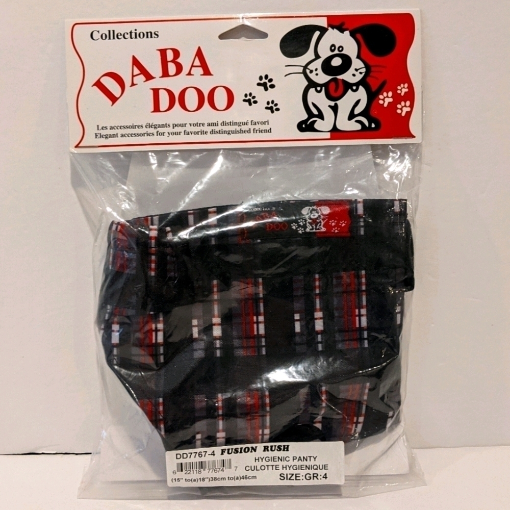 DABA Doo nylon hygienic dog panty sz 4